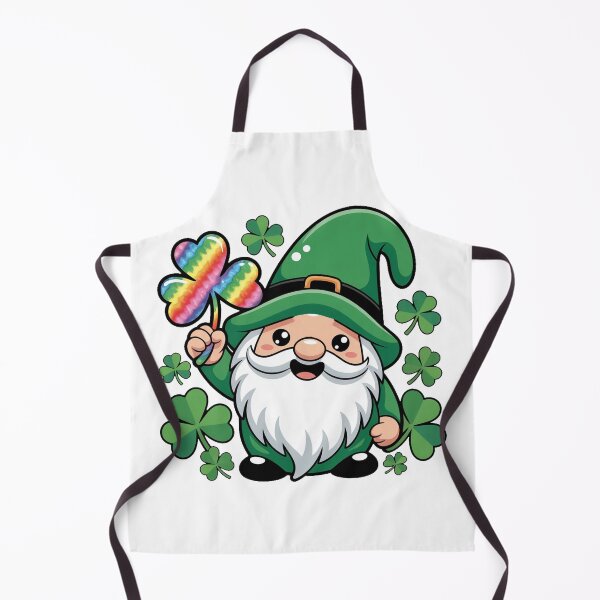 Item preview, St Patrick’s Day Gnome Rainbow Shamrock designed and sold by QuiteOrbit.