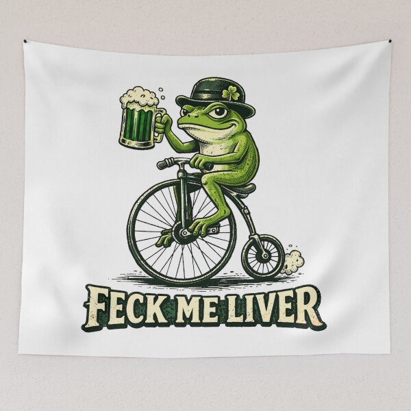 Item preview, Funny Irish Frog Shirt Feck Me Liver St Patrick’s Day Drinking designed and sold by will freed18.