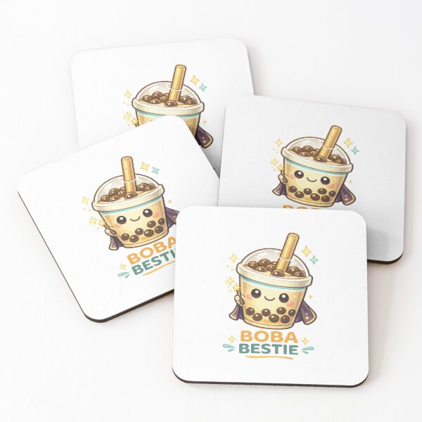 Item preview, Boba Bestie Kawaii Bubble Tea Sticker (Cute Milk Tea Mascot) designed and sold by jgvisualarts.