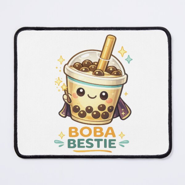 Item preview, Boba Bestie Kawaii Bubble Tea Sticker (Cute Milk Tea Mascot) designed and sold by jgvisualarts.