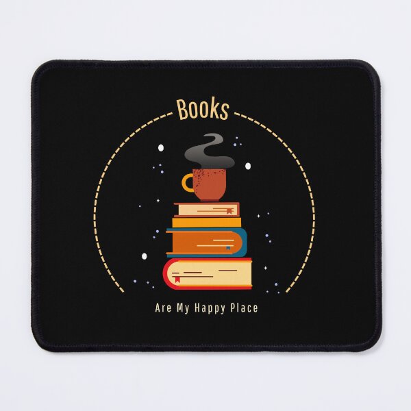 Item preview, Books Are My Happy Place Funny Bookworm designed and sold by Sachie's Studio.