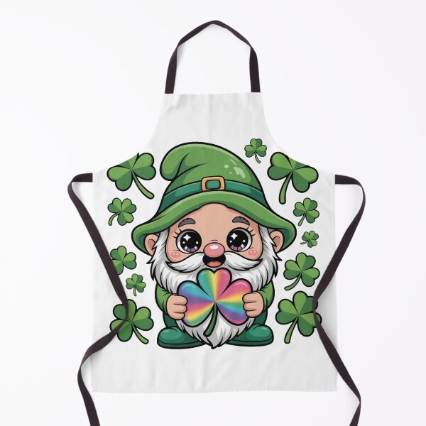 Item preview, Rainbow Shamrock Gnome Irish Holiday designed and sold by QuiteOrbit.