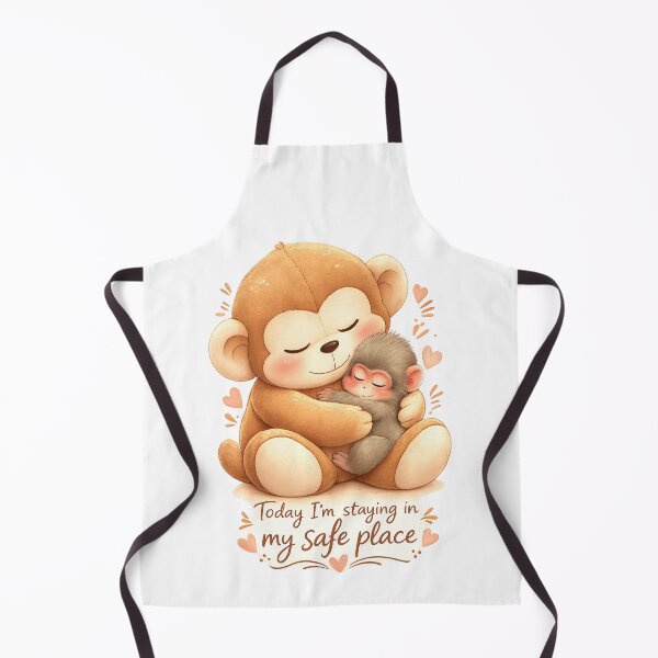 Item preview, Safe Haven – Cute Monkey Punch Hug in Pastel Style designed and sold by HeyHas.