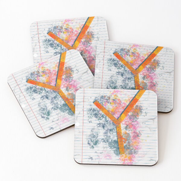 Item preview, Abstract Letter Y Splatter - Colorful Notebook Initial Art designed and sold by TheArtOfTreble.