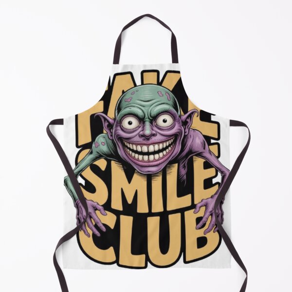 Item preview, Fake Smile Club – Creepy Grin Dark Humor Graphic designed and sold by NewUSShop.