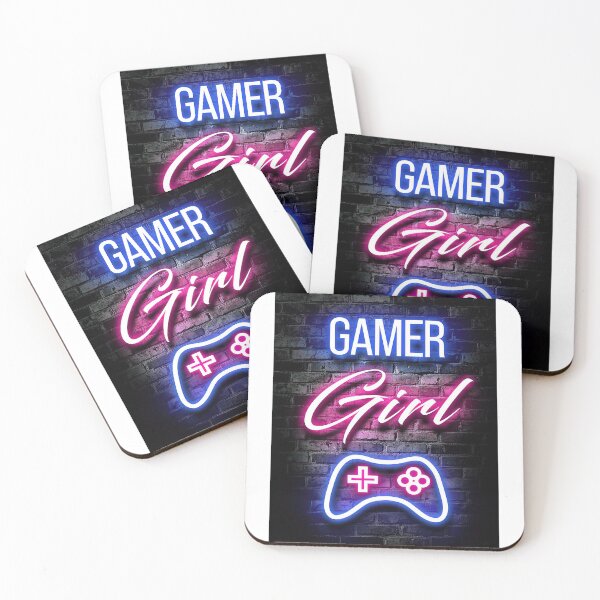 Item preview, "Gamer Girl" Design Pink and Blue Neon Sign - Feminine Gaming Style designed and sold by Hipatye26.