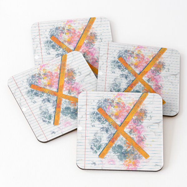 Item preview, Abstract Letter X Splatter - Bold Notebook Initial Art designed and sold by TheArtOfTreble.