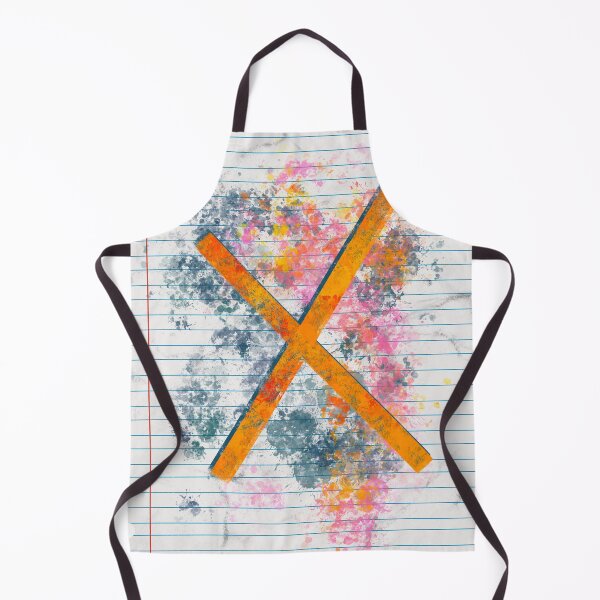 Item preview, Abstract Letter X Splatter - Bold Notebook Initial Art designed and sold by TheArtOfTreble.