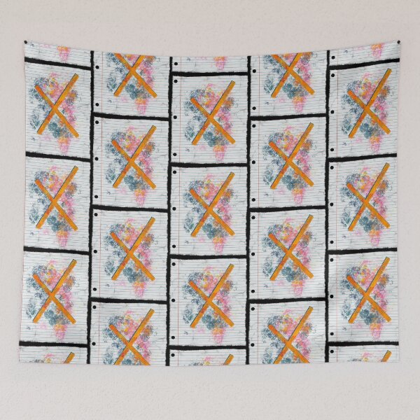 Item preview, Abstract Letter X Splatter - Bold Notebook Initial Art designed and sold by TheArtOfTreble.
