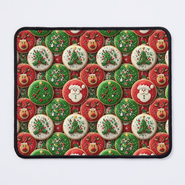 Item preview, Festive Christmas Cookie Pattern with Holiday Characters designed and sold by Fabricbella.