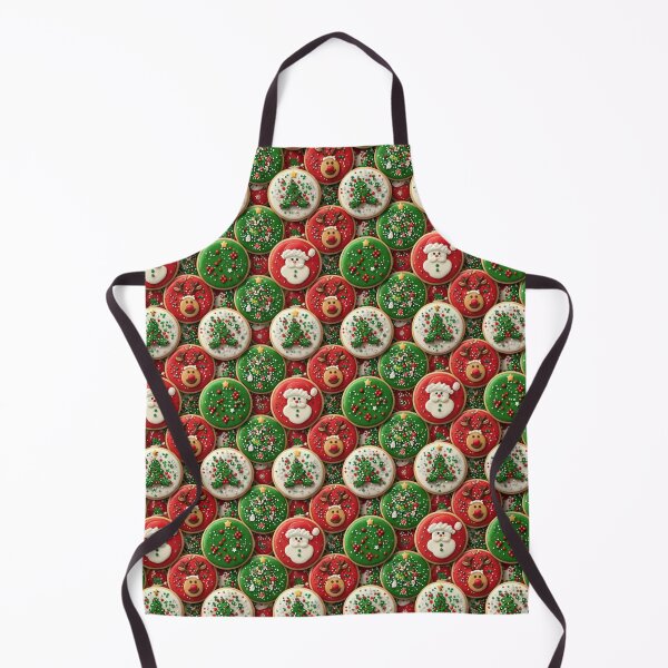 Item preview, Festive Christmas Cookie Pattern with Holiday Characters designed and sold by Fabricbella.