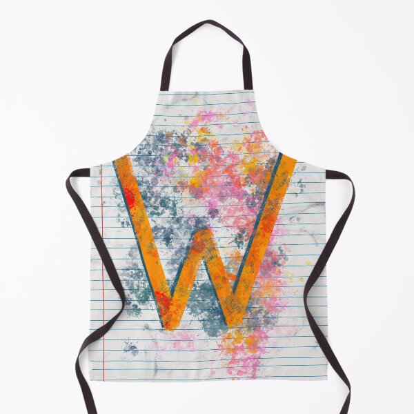Item preview, Abstract Letter W Splatter - Vibrant Notebook Initial Art designed and sold by TheArtOfTreble.