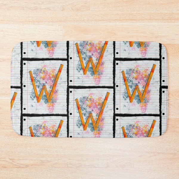 Item preview, Abstract Letter W Splatter - Vibrant Notebook Initial Art designed and sold by TheArtOfTreble.
