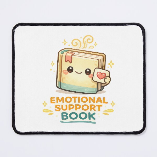 Item preview, Emotional Support Book Kawaii Sticker (Cute Reading Buddy) designed and sold by jgvisualarts.