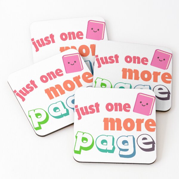 Item preview, Just One More Page | cute colorful bright book  designed and sold by LibrarianLauren.