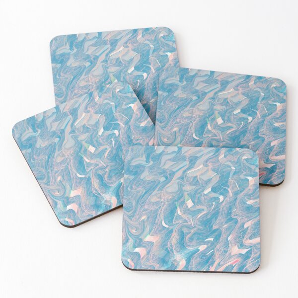 Item preview, Dreamy Cerulean Ocean Waves Abstract designed and sold by DCZA.