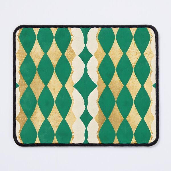 Item preview, St. Patrick's Day Green and Gold Geometric Pattern iPhone Case designed and sold by FestivityFinds.