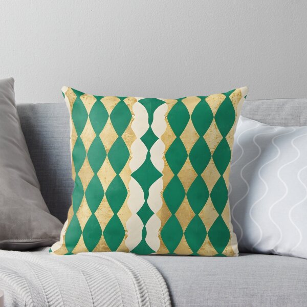 Item preview, St. Patrick's Day Green and Gold Geometric Pattern iPhone Case designed and sold by FestivityFinds.