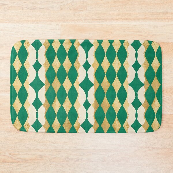 Item preview, St. Patrick's Day Green and Gold Geometric Pattern iPhone Case designed and sold by FestivityFinds.