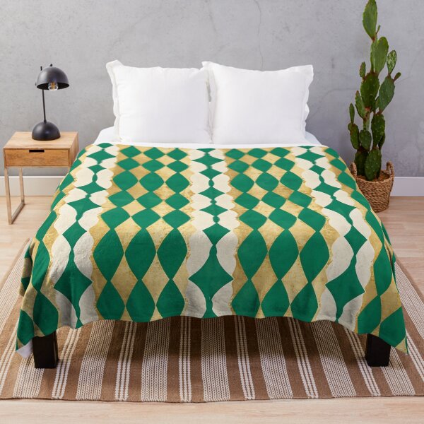 Item preview, St. Patrick's Day Green and Gold Geometric Pattern iPhone Case designed and sold by FestivityFinds.