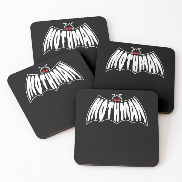 Artikelvorschau, Mothman-Logo Schwarz Weiß entworfen und verkauft von Nilesh Kantharia.