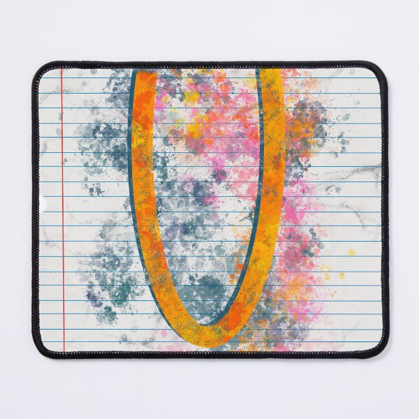 Item preview, Abstract Letter U Splatter - Vibrant Notebook Initial Art designed and sold by TheArtOfTreble.
