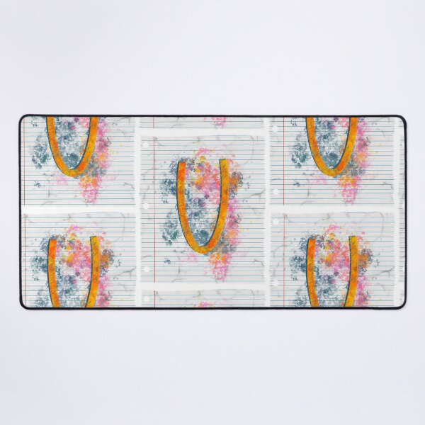 Item preview, Abstract Letter U Splatter - Vibrant Notebook Initial Art designed and sold by TheArtOfTreble.
