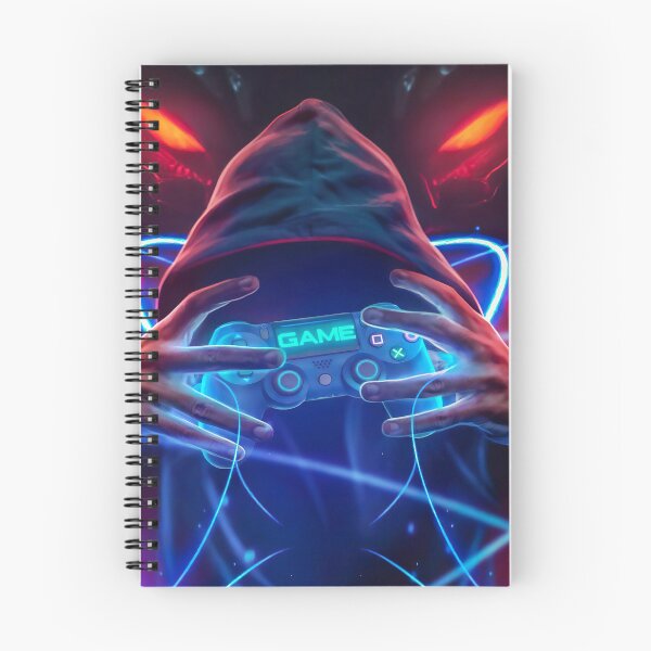 Item preview, Neon Hooded Gamer Design - Cyberpunk PlayStation Style designed and sold by Hipatye26.