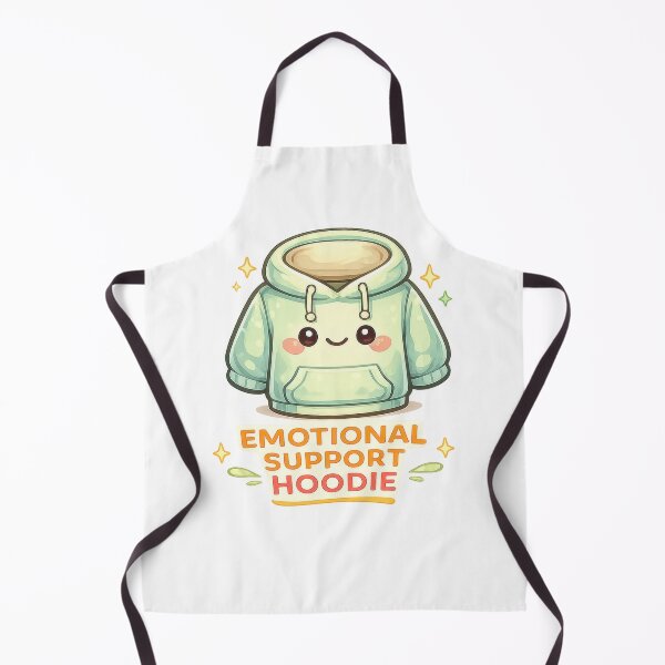 Item preview, Emotional Support Hoodie Kawaii Sticker (Cute Cozy Hoodie Friend) designed and sold by jgvisualarts.