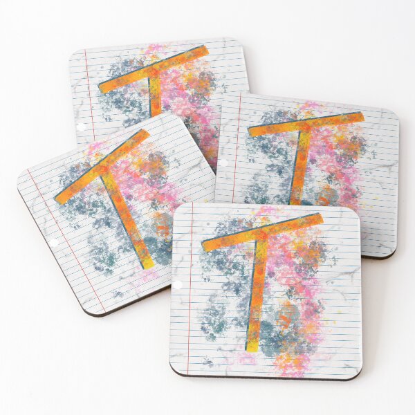 Item preview, Abstract Letter T Splatter - Bold Notebook Initial Art designed and sold by TheArtOfTreble.