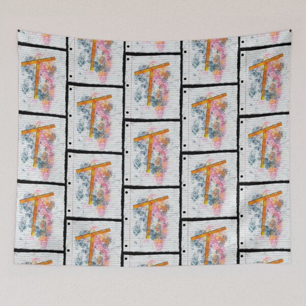 Item preview, Abstract Letter T Splatter - Bold Notebook Initial Art designed and sold by TheArtOfTreble.