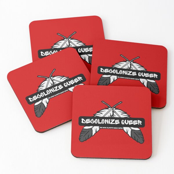 Item preview, Decolonize Queer Red Background designed and sold by DecolonizeQueer.