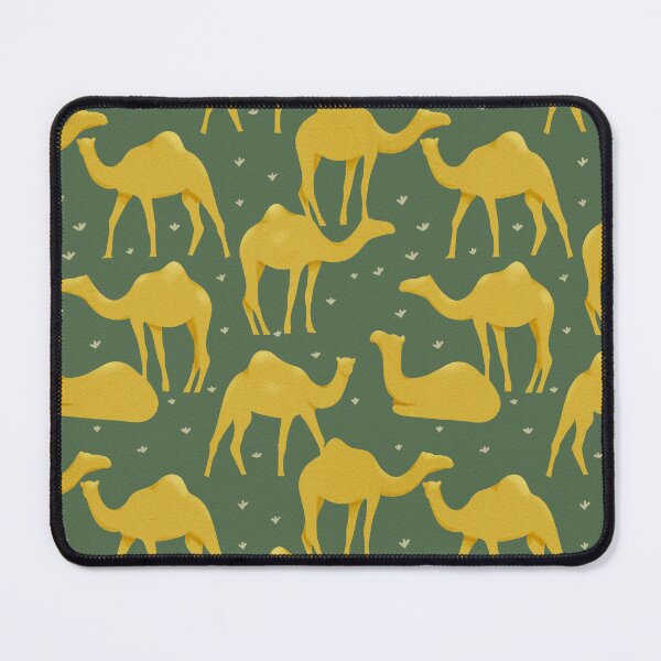 Item preview, Luxury Emerald Green and Gold Camel Silhouette Islamic Ramadan Art designed and sold by studiomamabara.