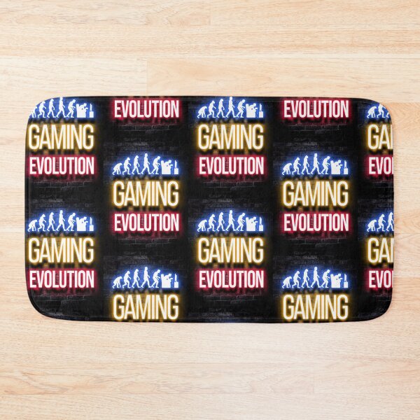Item preview, "Gaming Evolution" Design - Neon Human Evolution - Gaming History Style designed and sold by Hipatye26.