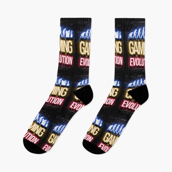 Item preview, "Gaming Evolution" Design - Neon Human Evolution - Gaming History Style designed and sold by Hipatye26.