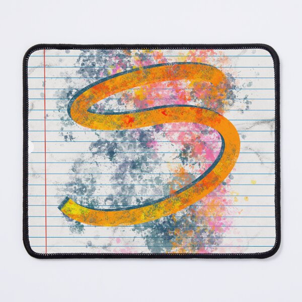 Item preview, Abstract Letter S Splatter - Dynamic Notebook Initial Art designed and sold by TheArtOfTreble.