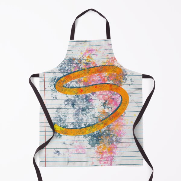 Item preview, Abstract Letter S Splatter - Dynamic Notebook Initial Art designed and sold by TheArtOfTreble.