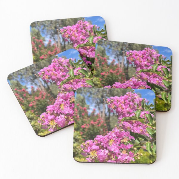 Item preview, Vibrant Pink Crepe Myrtle Against Blue Sky designed and sold by Be Captured by Brittany Emma.