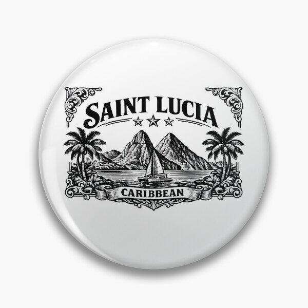 Item preview, Saint Lucia Caribbean Vintage Lovers designed and sold by scicilysimonee.