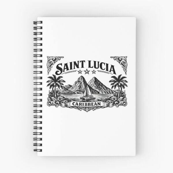 Item preview, Saint Lucia Caribbean Vintage Lovers designed and sold by scicilysimonee.