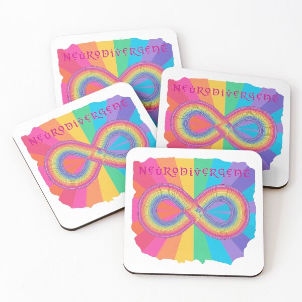Item preview, Neurodivergent symbol in bright  colors designed and sold by serenafincel.