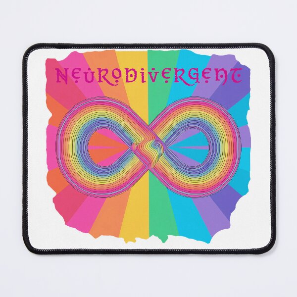 Item preview, Neurodivergent symbol in bright colors designed and sold by serenafincel.