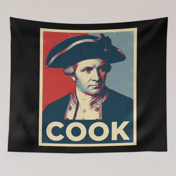Item preview, James Cook Hope Style Retro Poster Art  designed and sold by Anya Byron.