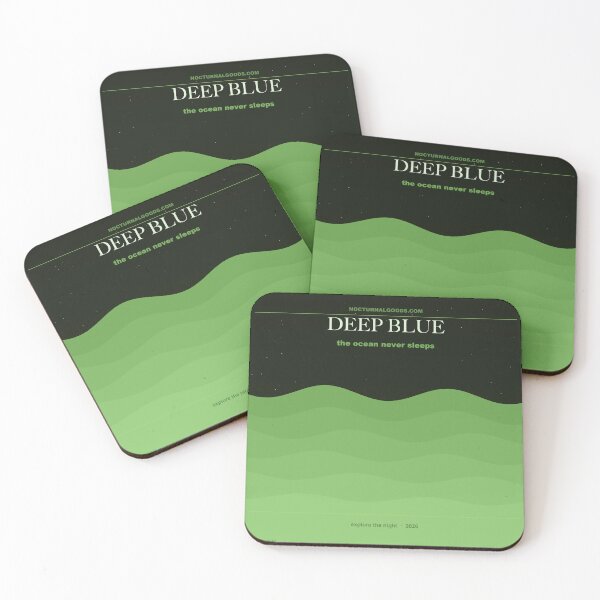 Item preview, Deep Blue Dark Aesthetic Art Print designed and sold by NocturnalGoods.