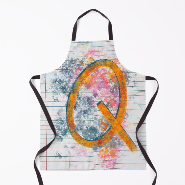 Item preview, Abstract Letter Q Splatter - Vibrant Notebook Initial Art designed and sold by TheArtOfTreble.