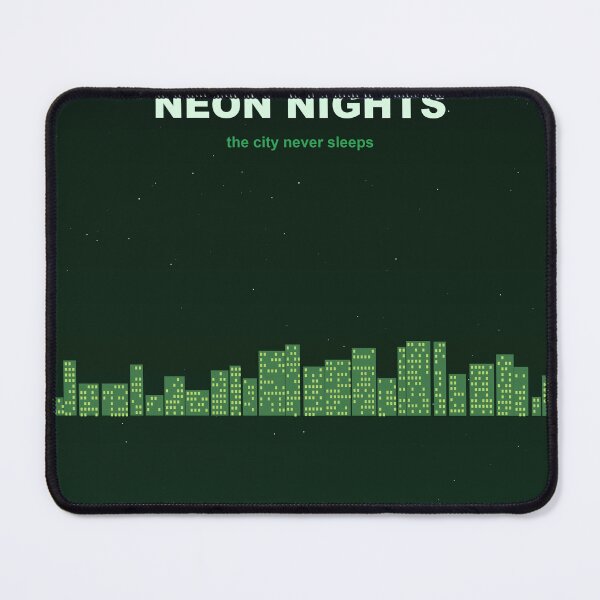 Item preview, Neon Nights Dark Aesthetic Art Print designed and sold by NocturnalGoods.