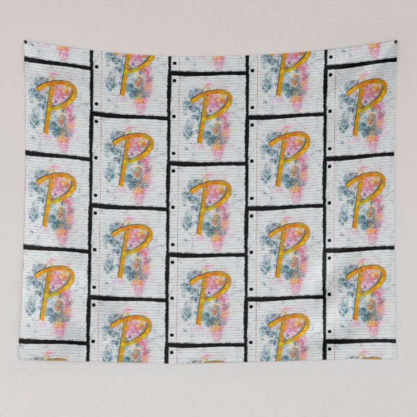 Item preview, Abstract Letter P Splatter - Vibrant Notebook Initial Art designed and sold by TheArtOfTreble.