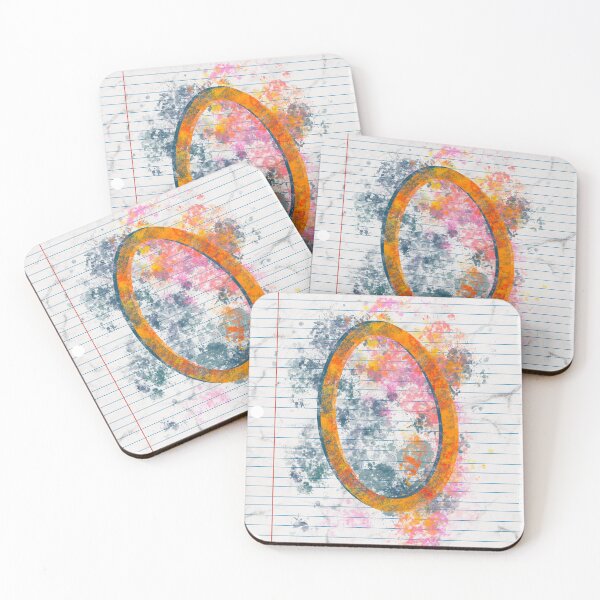 Item preview, Abstract Letter O Splatter - Vibrant Notebook Initial Art designed and sold by TheArtOfTreble.