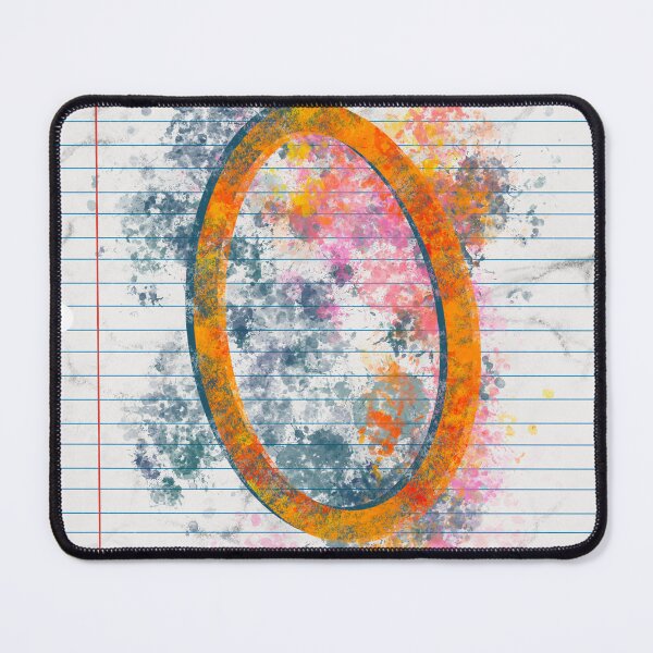 Item preview, Abstract Letter O Splatter - Vibrant Notebook Initial Art designed and sold by TheArtOfTreble.