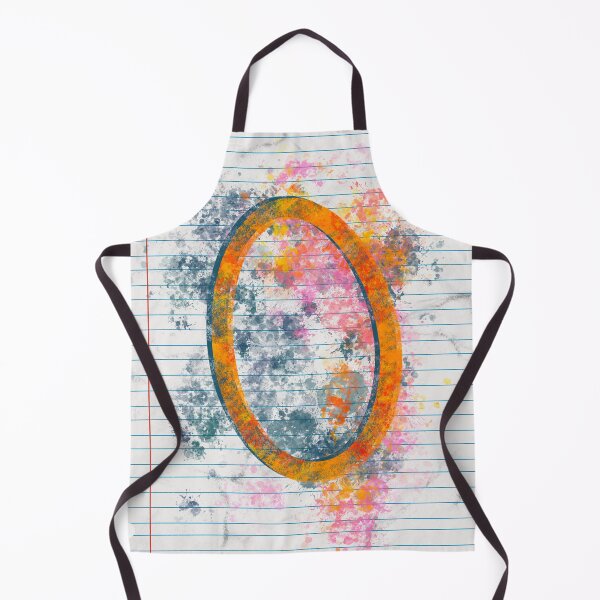 Item preview, Abstract Letter O Splatter - Vibrant Notebook Initial Art designed and sold by TheArtOfTreble.